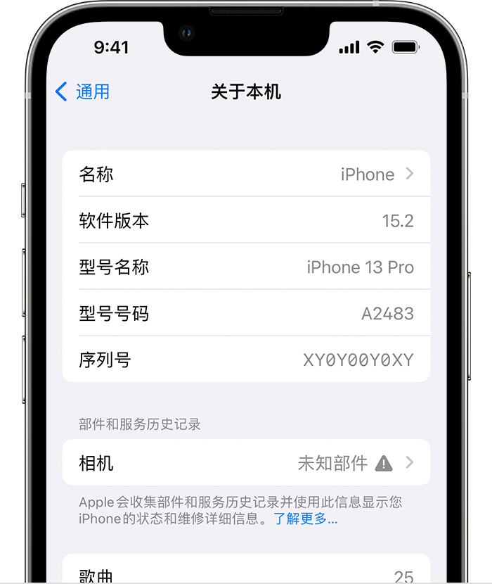 西盟苹果维修分享iPhone 出现提示相机“未知部件”是什么原因？ 