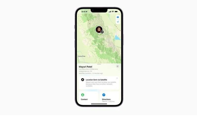 西盟苹果14维修分享iPhone14系列中 FindMy功能通过卫星分享位置方法教程 