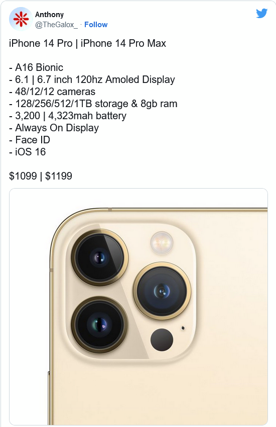 西盟苹果14维修分享iPhone 14全系涨价 